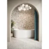 Labyrinth Fluted Back to Wall Bath