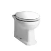 Vitoria Back To Wall Pan Gloss White Toilet Seat